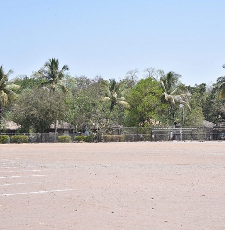 Playground for Softball, Football, Cricket, Throw ball, Volley ball, Kabbadi and Kho Kho