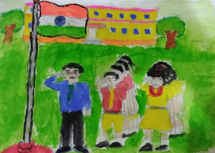 Republic Day Poster - Class 4th